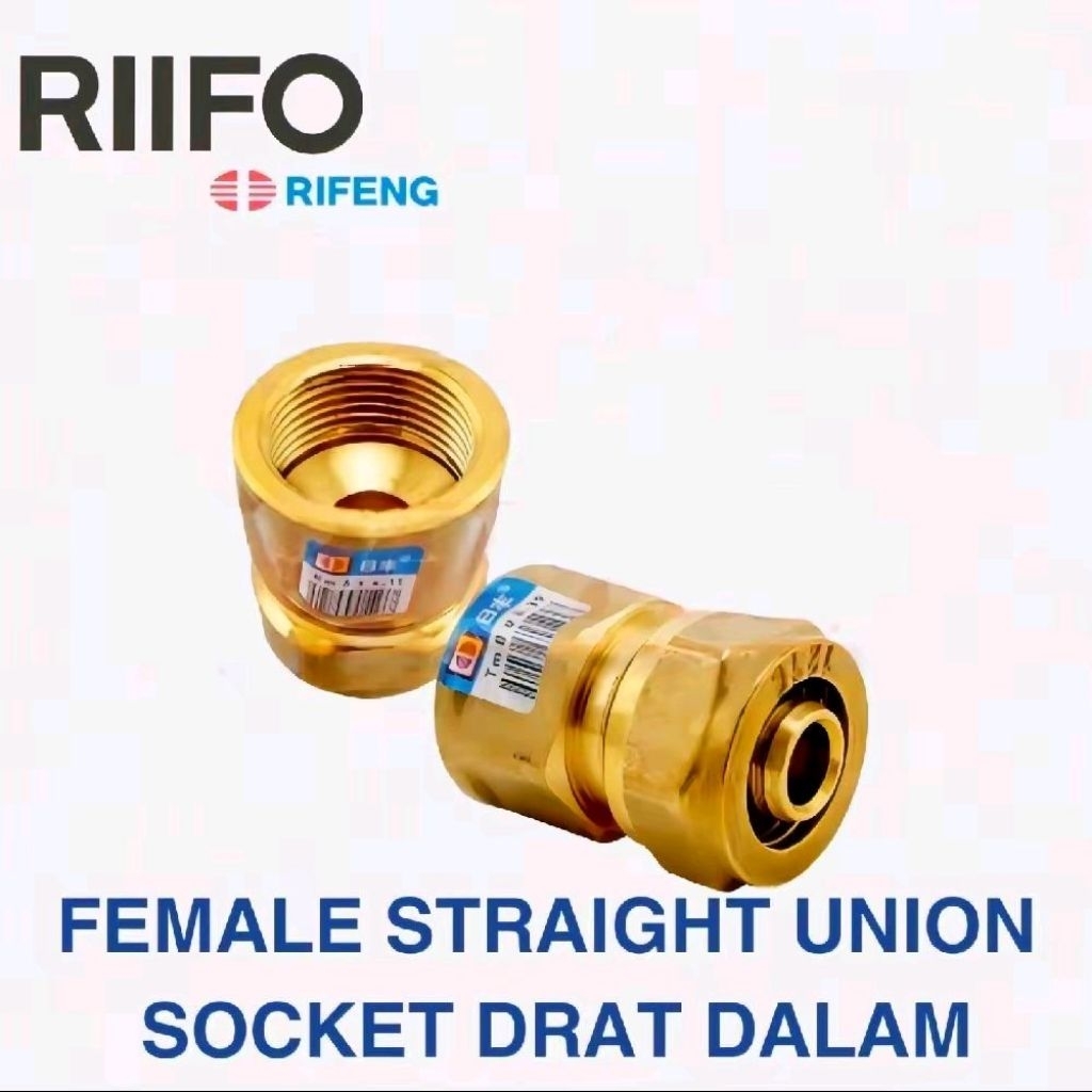 ถุงเท้าเกลียว Rifeng 1 x 1/2 นิ้ว SDD PEX 2025 x 1/2 "F หญิงตรง Union PEX Riifo 2025 x 1/2 นิ้วซ็อกเ