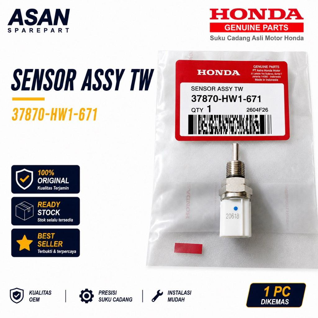 Eot Ect เซ็นเซอร์อุณหภูมิหม้อน้ํา 37870-HW1-671 Honda Vario Karbu 110 CW Techno Original