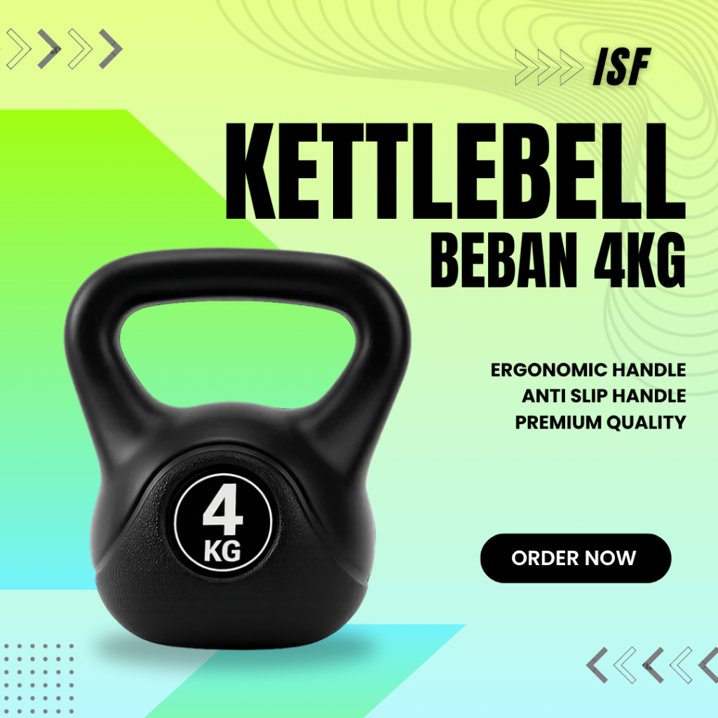 Kettlebell 4 KG - Barbell / Dumbell / Barbell Dumbbell Hyrox 4KG อุปกรณ์ฝึกซ้อมฟุตบอล