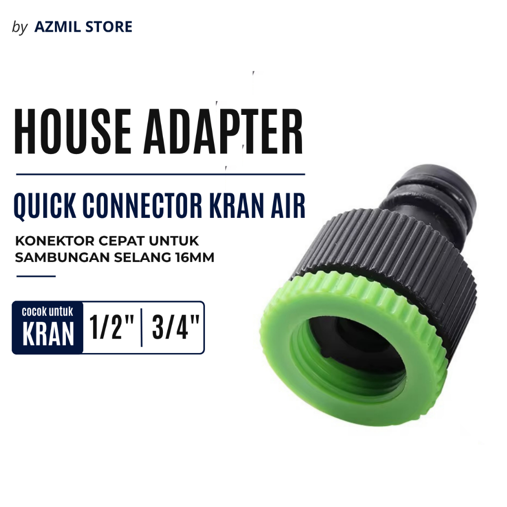 TAP CONNECTOR HOSE ADAPTER QUICK CONNECTOR WATER FAUCET ถึง 16 มม.