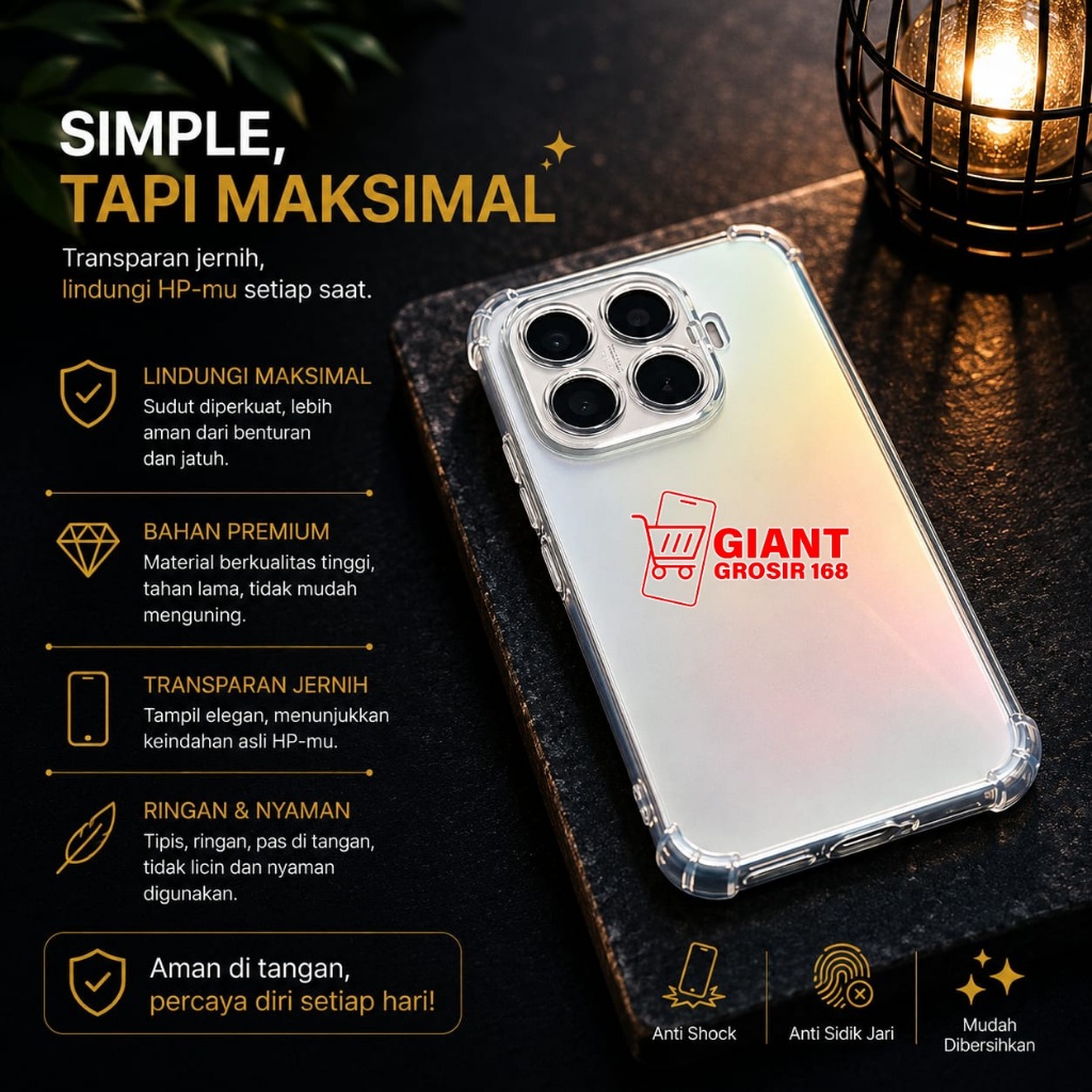 Xiaomi 17T Xiaomi 17T Pro Soft Case ถุงลมนิรภัยเคสใส Bening Xiaomi 17T Xiaomi 17T Pro AB-01