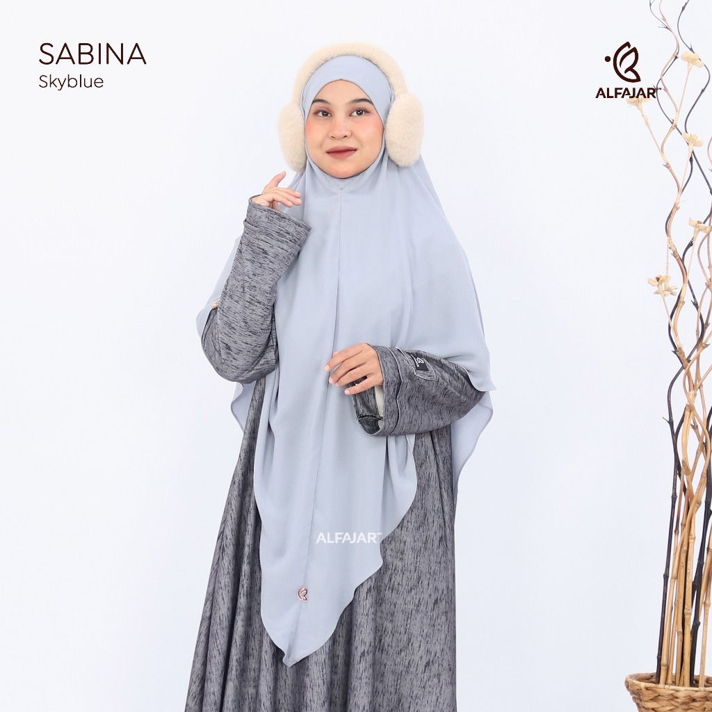Alfajar - Khimar Bandana Khiban SABINA Maheen Material anti UV Free Veil Strap