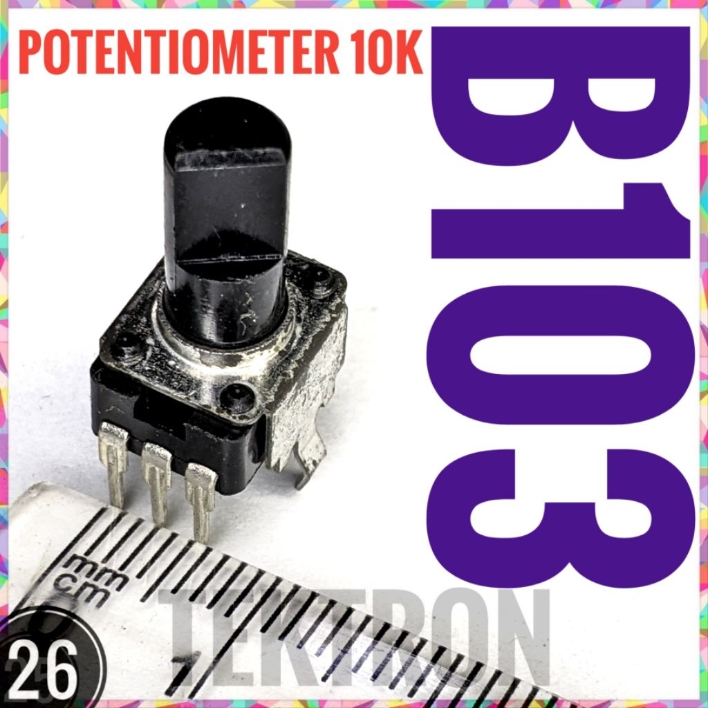B103 Potentiometer 10K Potentiometer B10K Potentiometer B10Kohm 3pin Mono 103B 3p
