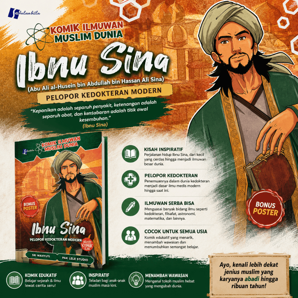 IBNU SINA Muslientist Comic: Modern Medical Pioneer - Illustrated Comic - Al-Kautsar Library