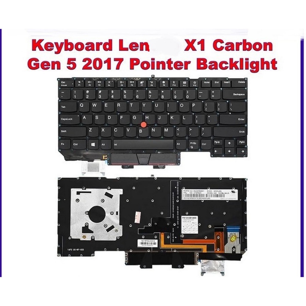 Len ThinkPad X1 Carbon Gen5 Gen 5 Gen6 Gen 6 2017 20K3 20K4 20HR HQ 01LV287 Pointer Backlight