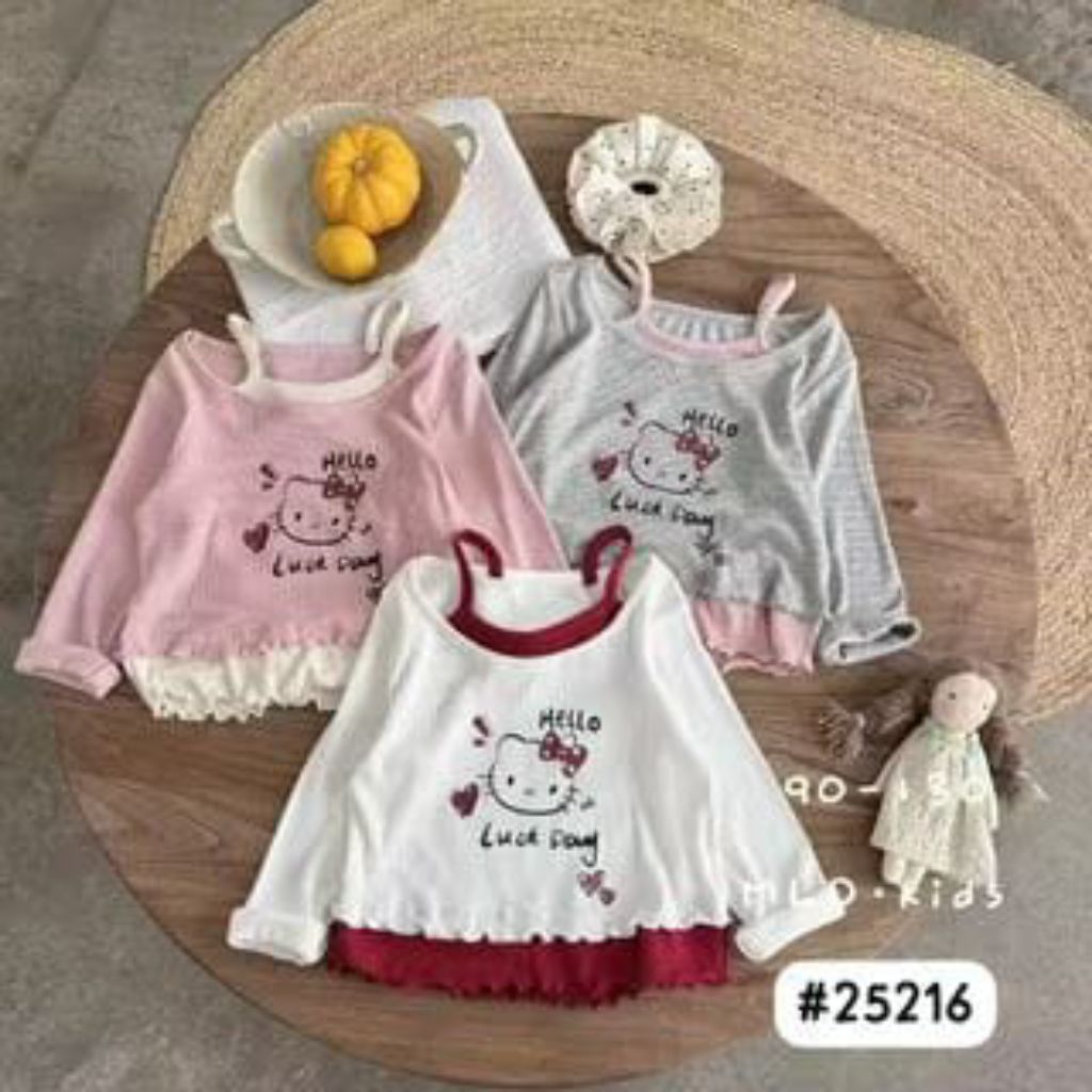 เสื้อยืดผ้าถัก Hello kitty 3t