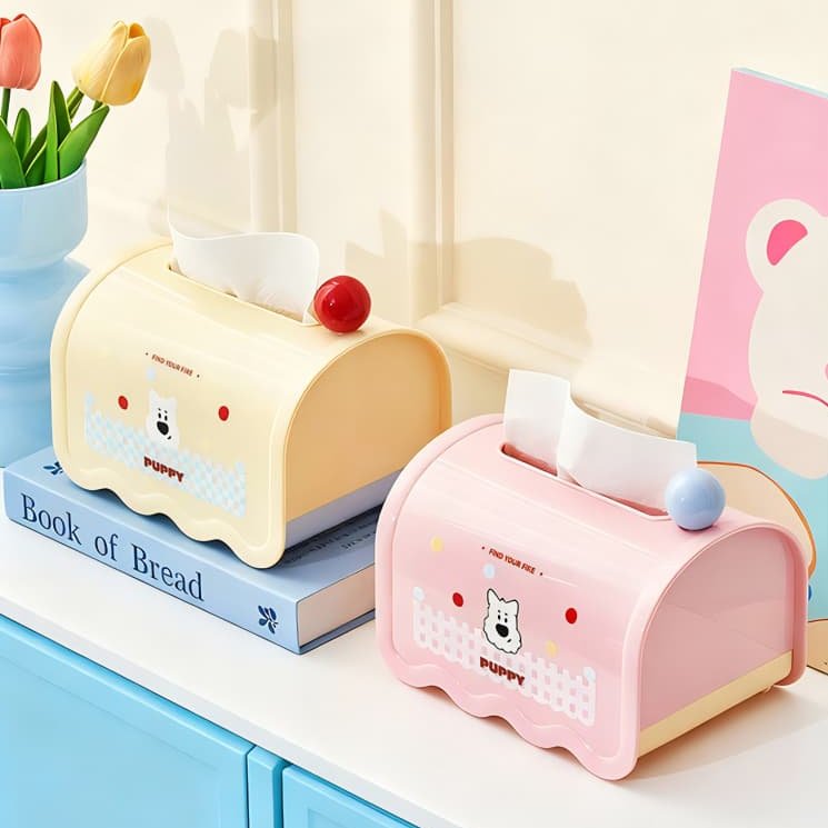 NA - VINTAGE TISSUE HOLDER - AESTHETIC TISSUE HOLDER - CUTE TISSUE HOLDER - CHARACTER TISSUE BOX 708
