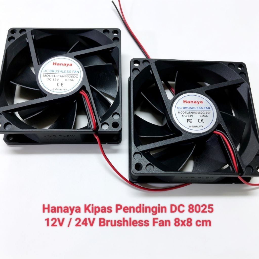 HANAYA FAN / FAN / HEATSINK COOLER DC 24V 12V 8 CM 8025