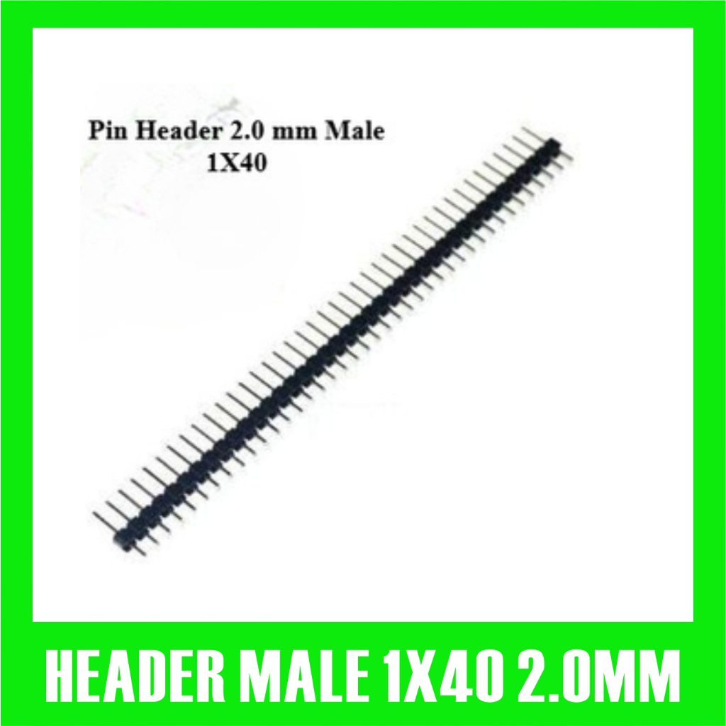 ขั้วต่อ Header Pin ตัวผู้ 2.0 มม. 1X40 พิน 1 x 40 2 มม. ขั้วต่อ Pin strip