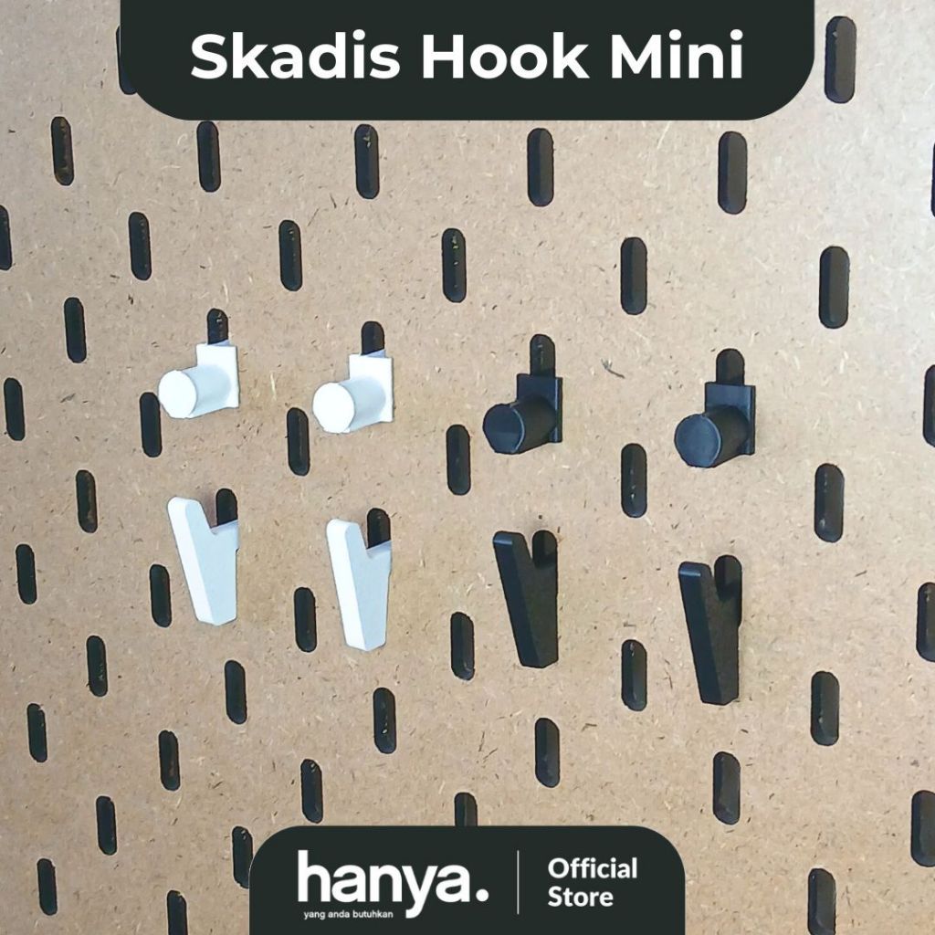 GANTUNGAN Skadis Hook Mini Multipurpose Pegboard Hanger - อุปกรณ์เสริม Pegboard