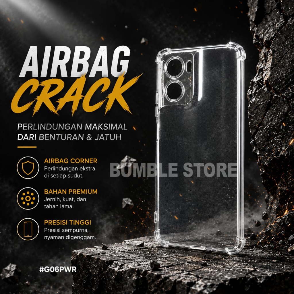 Bumble - Softcase Anticrack เคสหนา Moto G06 Power Moto G86 Power