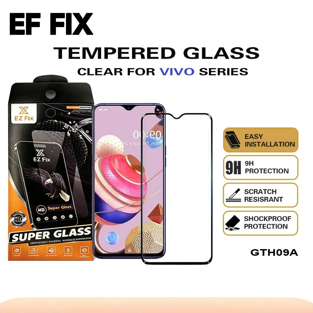 กระจกนิรภัยป้องกันการระเบิด Hd Vivo Y51/Y51A/Y73T/IQOO Z7I/IQOO U1X/Y72 (5G)/IQOO Z3/A53S 5G/T1X/Y37