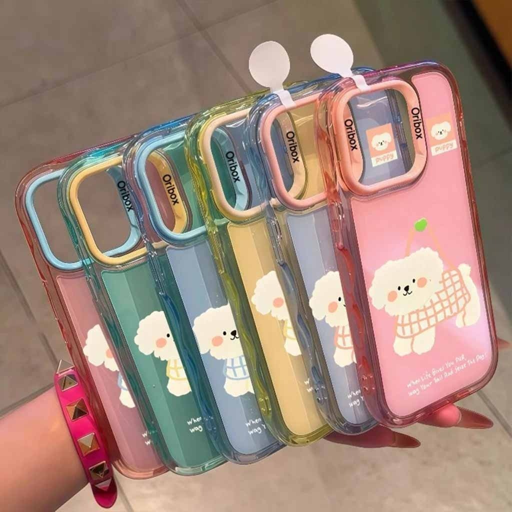 ตะกร้าลูกสุนัข 2 In 1 สี Macaron Iphone - Softcase/ Case Hp สําหรับ Redmi A1 A2 2022 A5 A7 Pro 8 8a 