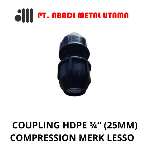 HDPE COUPLING FITTING HDPE 3/4 นิ้ว (25MM) COMMPRESSION LESSO BRAND / HDPE SOCKET 25MM (3/4 นิ้ว) CO