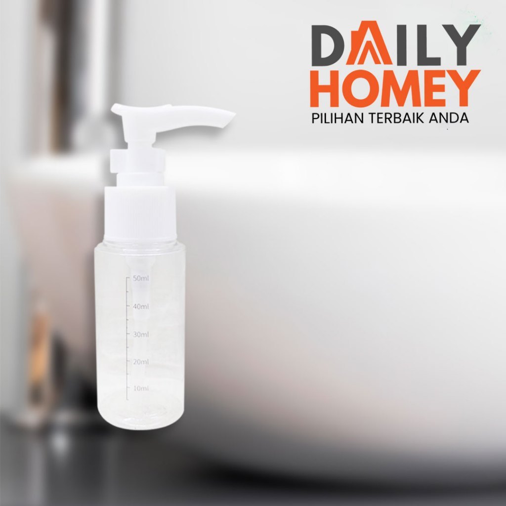 50ML CLEAR PUMP BOTTLE / MULTIPURPOSE PUMP BOTTLE (F7182)