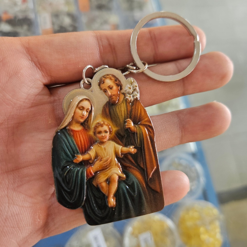 GANTUNGAN Nazareth Holy Family Plate พวงกุญแจ 6ซม. A1/1d