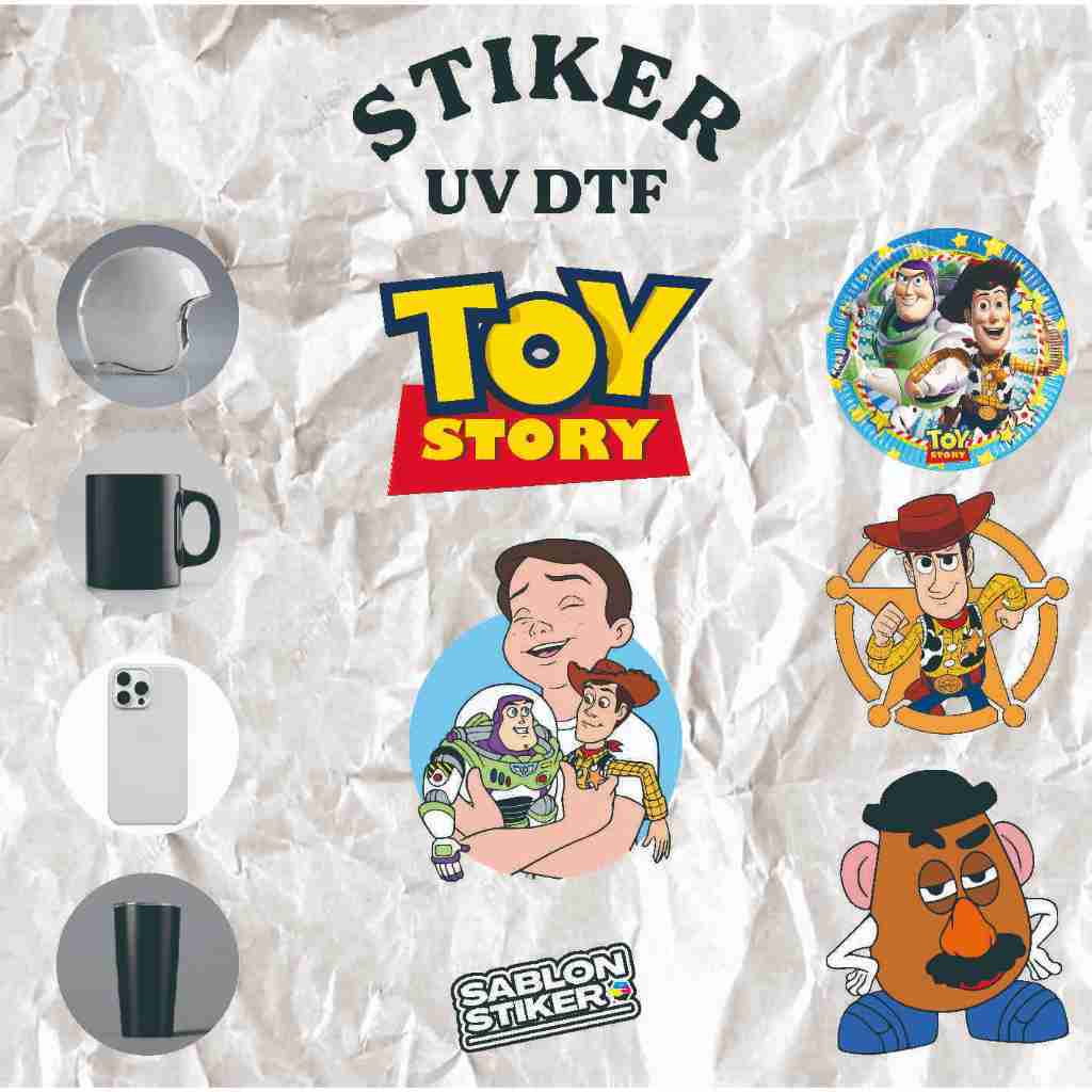 สติ๊กเกอร์ยูวี - เรื่องราวของของเล่น | TUMBLER STICKERS, MUG STICKERS, สติ๊กเกอร์ ACRYLIC, สติ๊กเกอร