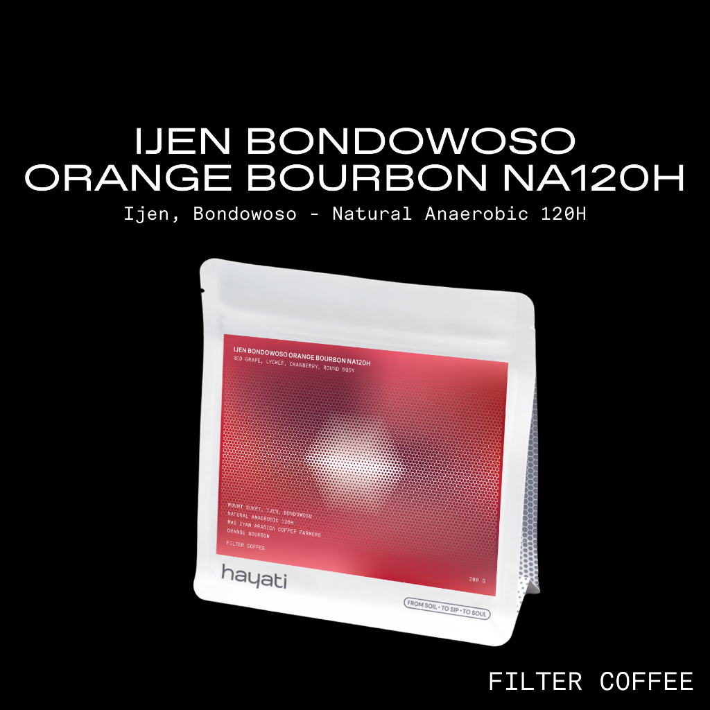 IJEN BONDOWSO ORANGE BOURBON NA120H | ANAEROBIC 120H ธรรมชาติ | ล๊อตจํากัด | ที่กรองกาแฟ