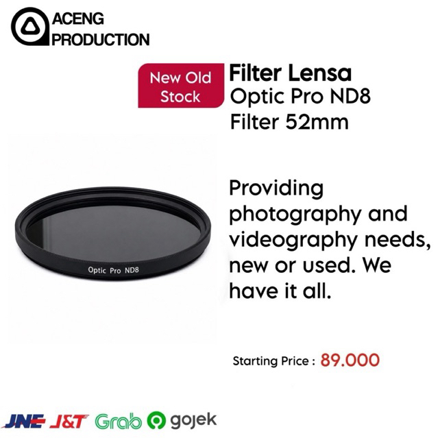 Optic Pro ND8 Filter 52mm-72mm ใหม่ Old Stock