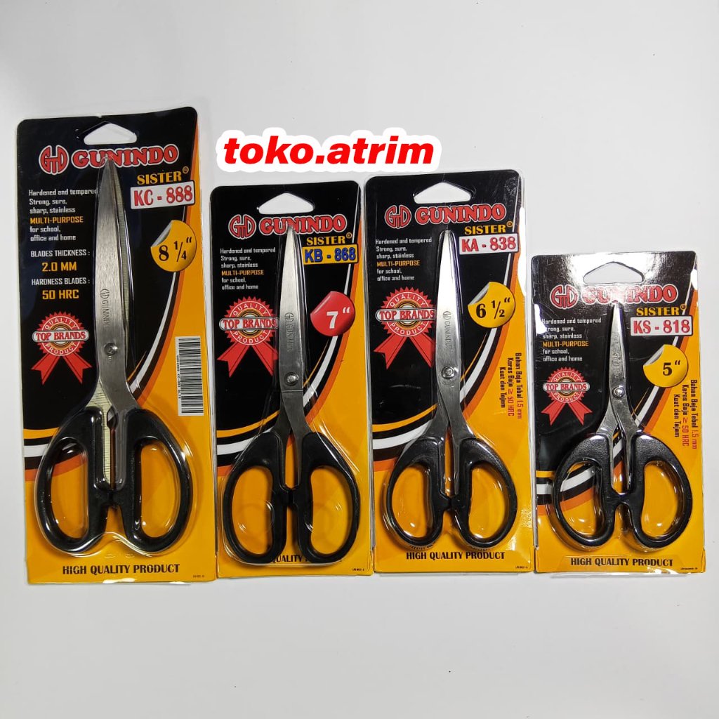 (1 ชิ้น) Gunindo Sister KC-888 KB-868 KA-838 KS-818 กรรไกร