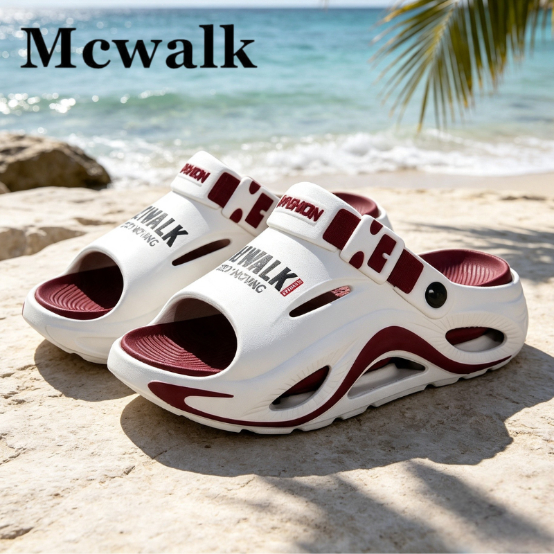 MCWALK Unisex ในร่มกลางแจ้ง EVA Clog รองเท้าแตะหนาน้ําหนักเบา Anti-Slip สบายทุกวันขนาด 38-43