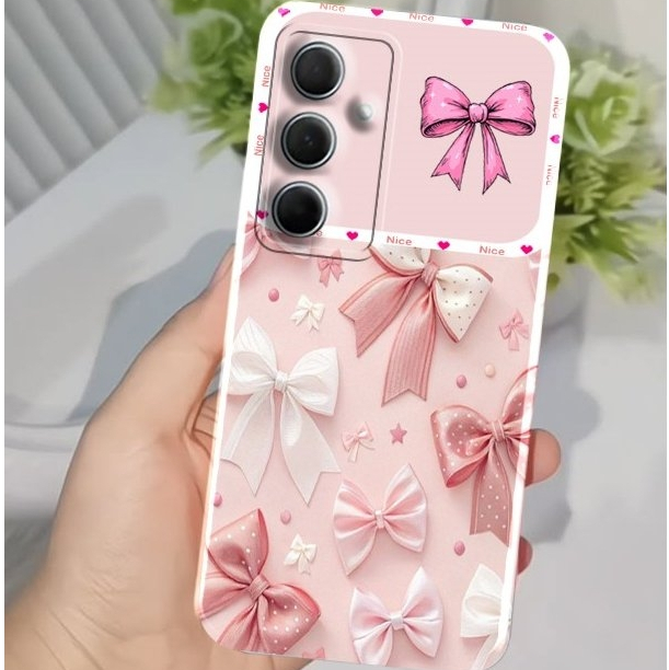 HP ล่าสุด Samsung A25 5G Case 2026 CUTE Ribbon Motif Samsung A24 5G A25 5G A26 5G Case ล่าสุด Samsun
