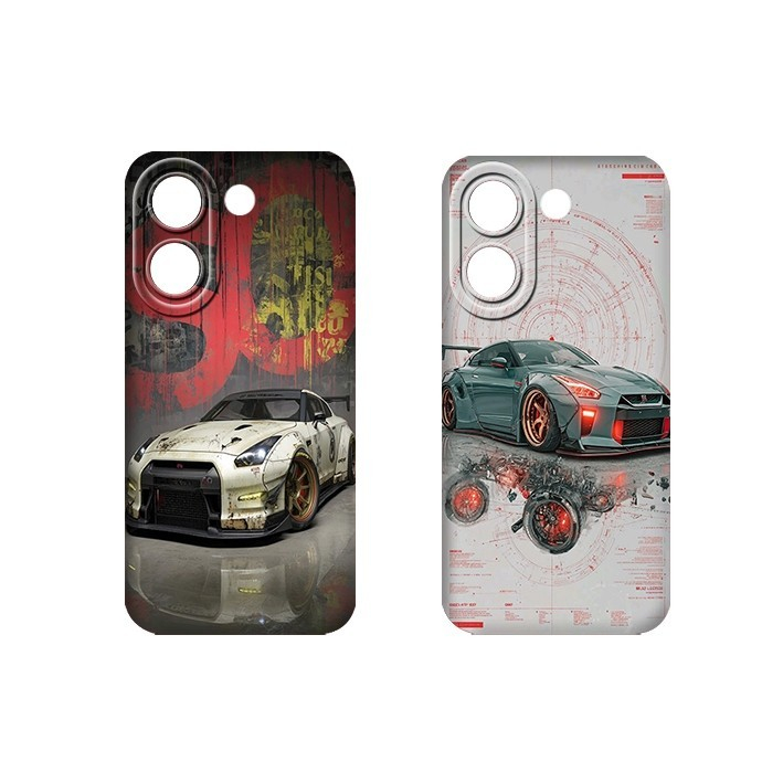 [58] Softcase เข้ากันได้กับ Poco X8 Pro 5G - ซิลิโคนยืดหยุ่น Procamera Modern Car Motif