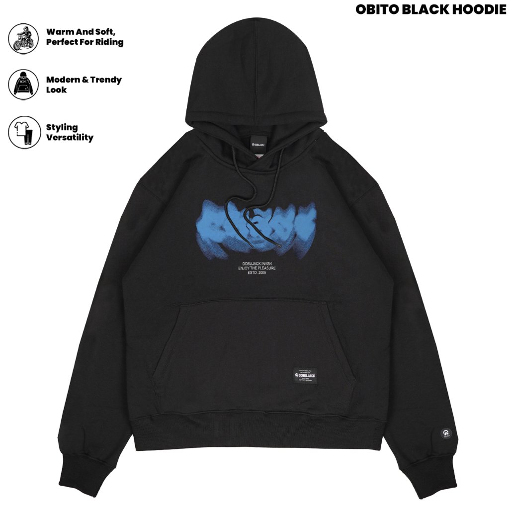Dobujack Obito เสื้อฮู้ดสีดํา