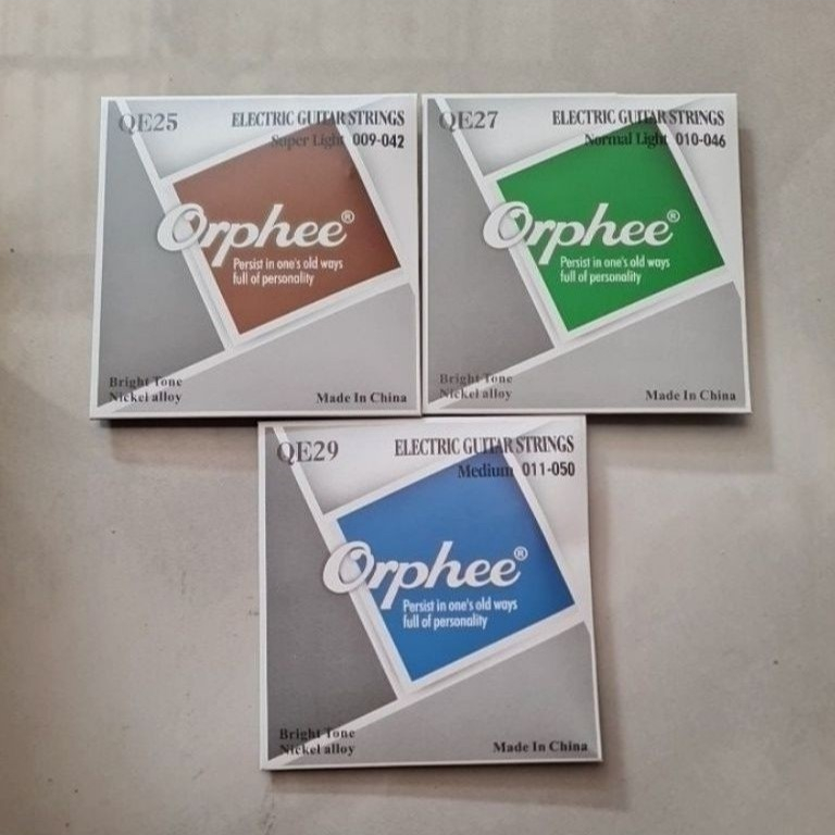 ORPHEE QE BRIGHT TONE NICKEL ALLOY STRING ORIGINAL FULLSET ELECTRIC GUITAR STRINGS