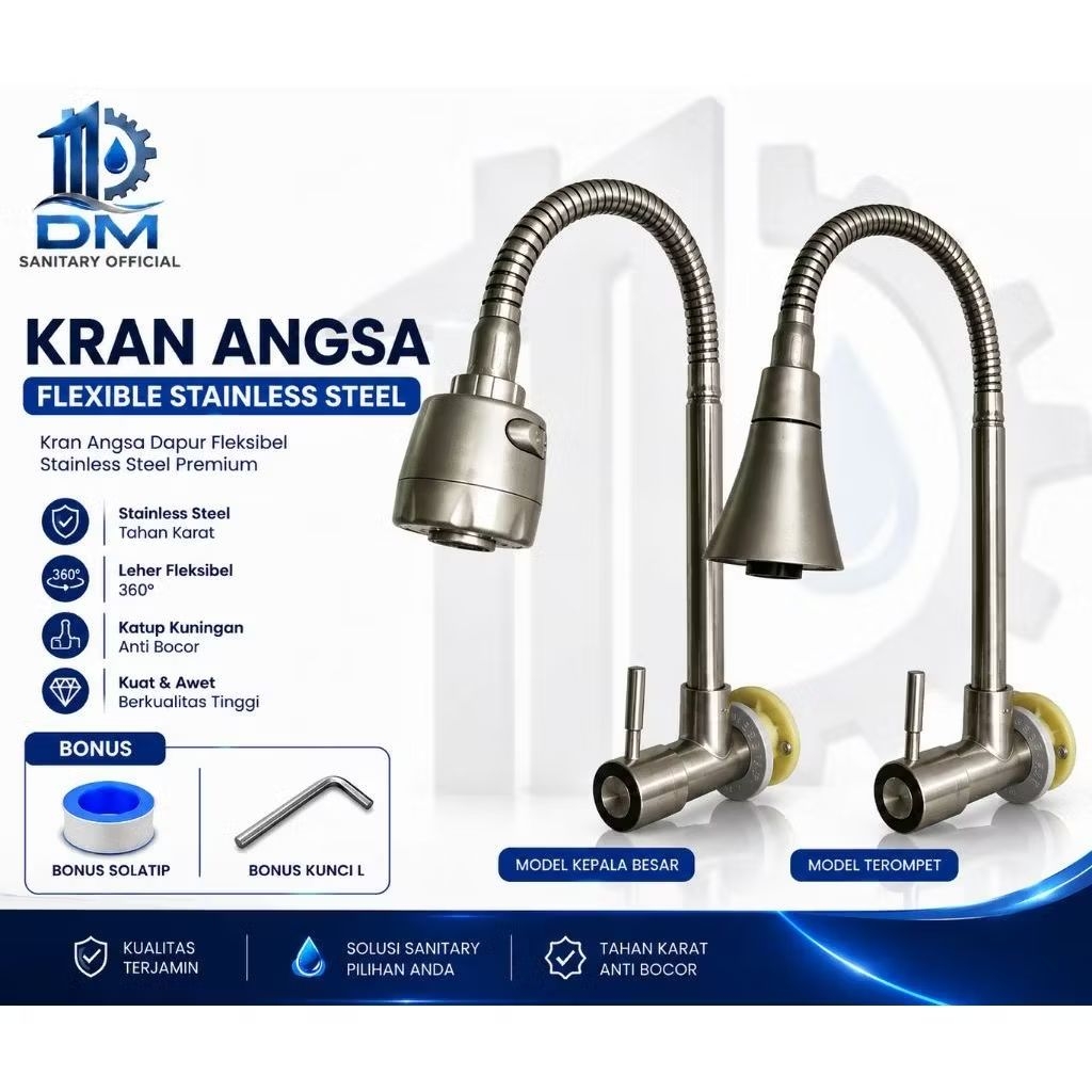 DM SITARY FLEXIBLE DISHWASH FAUCET STENLIES SUS 304/FLEXIBLE SWAN FAUCET/KITCHEN FAUCET CPX-7 CPX-8