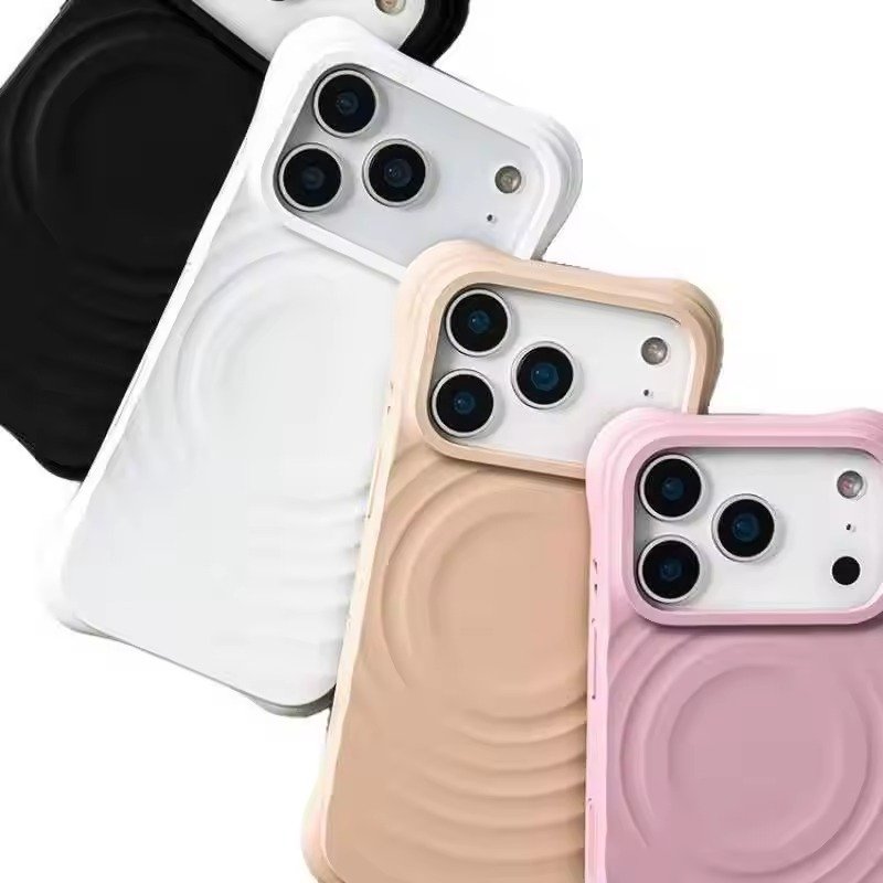 Ripple MagSafe Case iPhone 15/15 Pro/15 Pro Max Plus Silicone Magnetic Strong Magnet Premium Casing