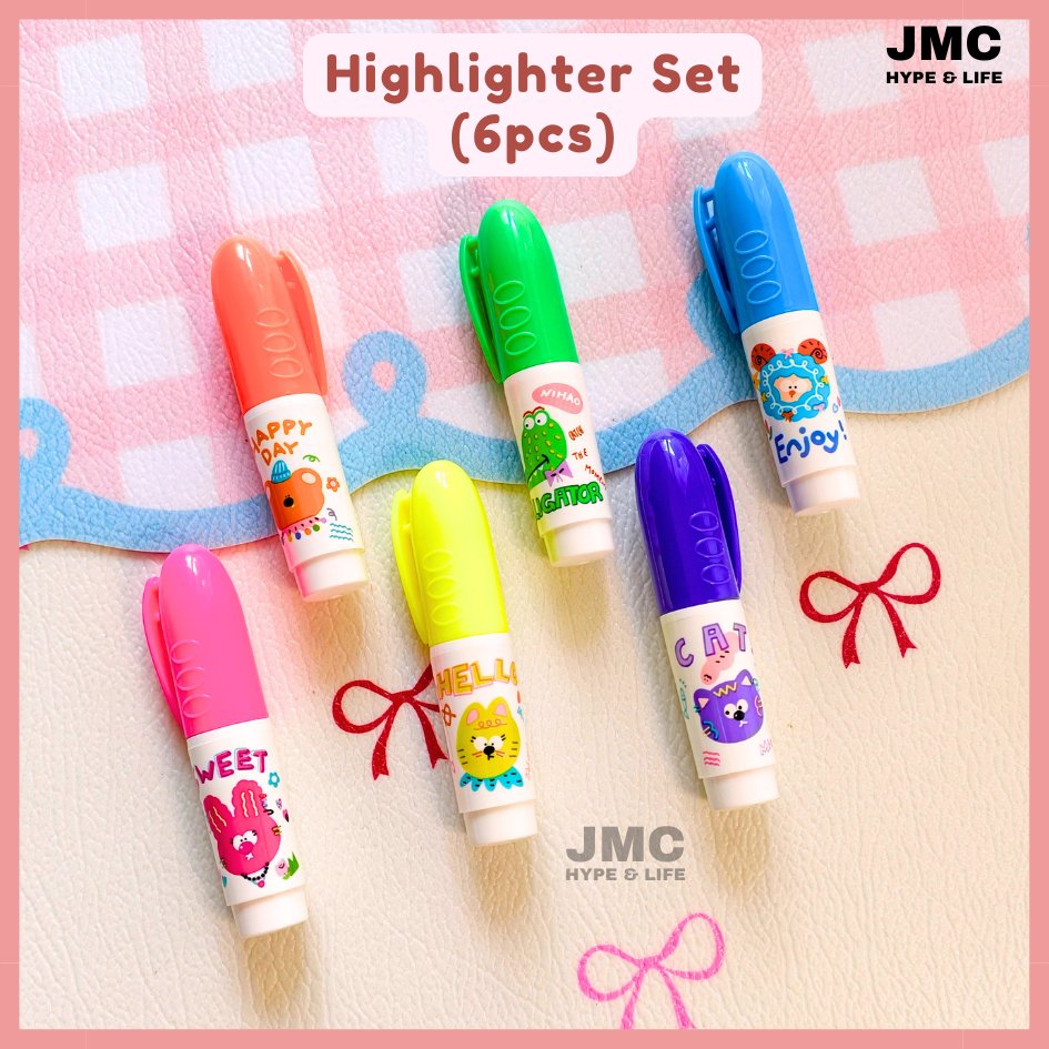 [JMC HYPE] Deli 6 ชิ้น Mini Set HIGHLIGHTER STABILO ATK เครื่องเขียน