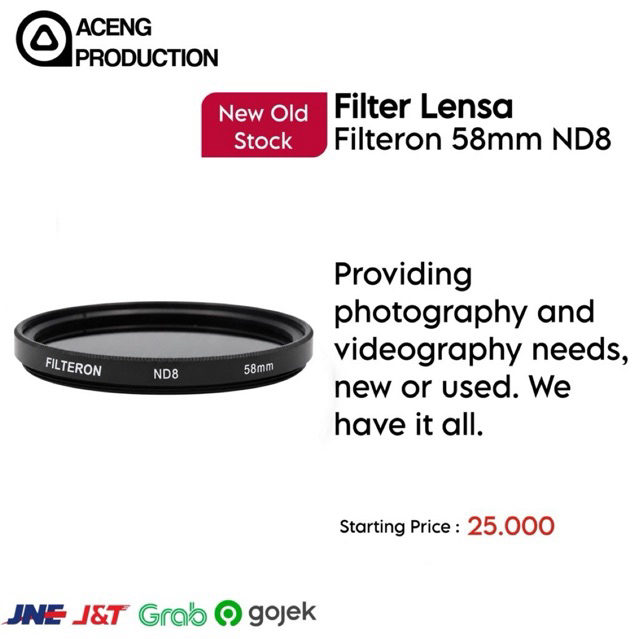 ไส้กรอง 58mm ND8****