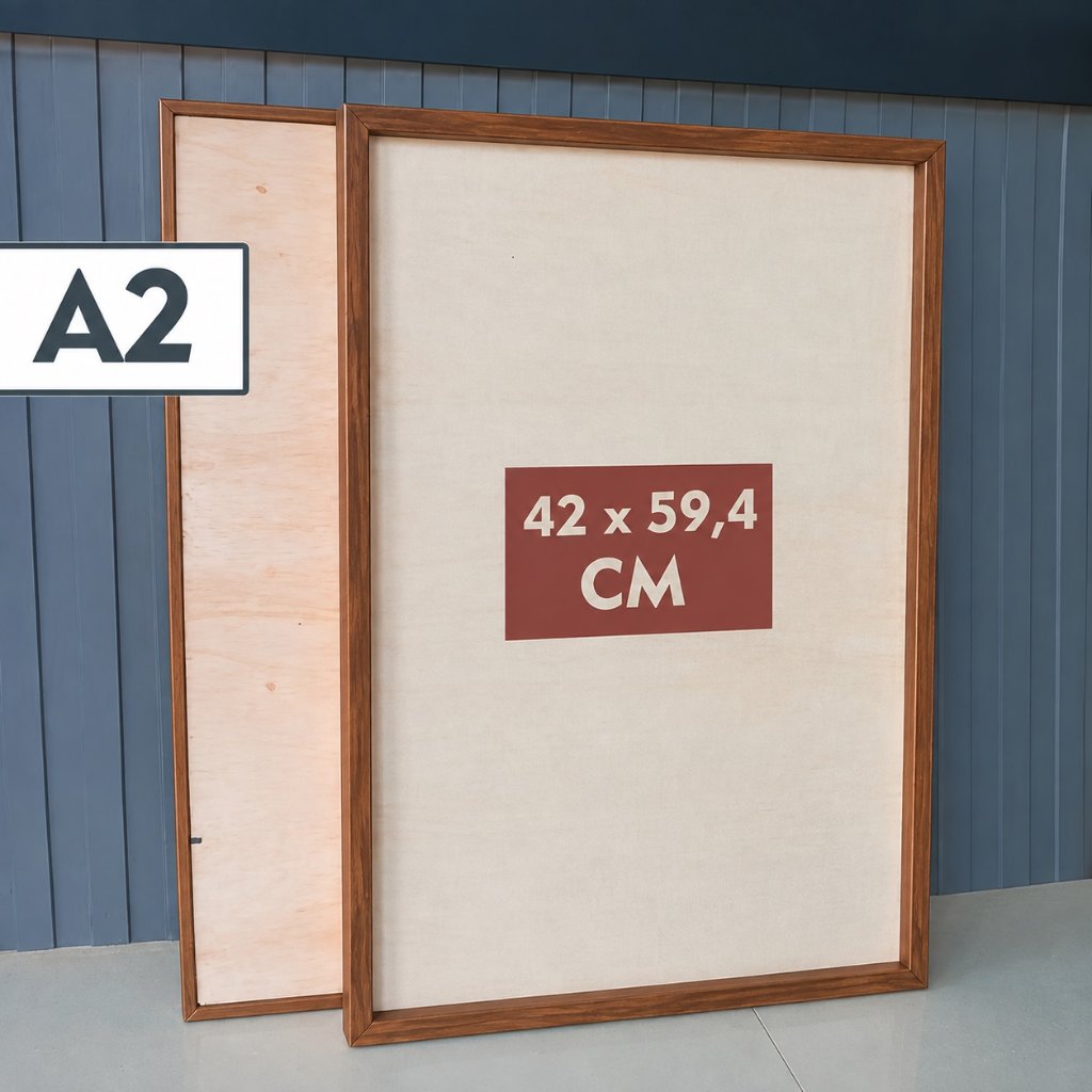 A2 กรอบรูปไม้ A2 ขนาดกรอบรูปไม้ 42 x 59.1 CM กรอบรูปไม้สักดัตช์