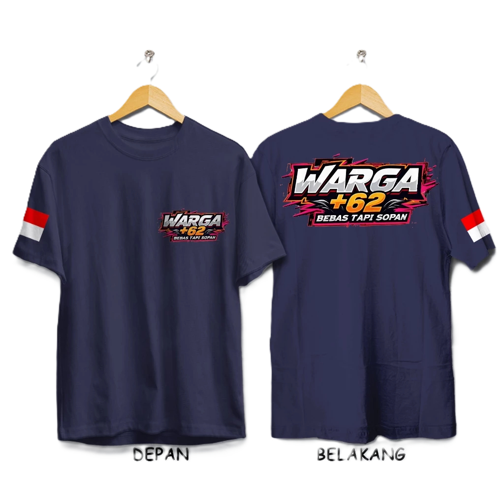 WARGA +62 เสื้อยืดฟรี BUT POLITE WARGA +62 Distro เสื้อยืดฟรี BUT POLITE เสื้อยืดผู้ชายและผู้หญิง