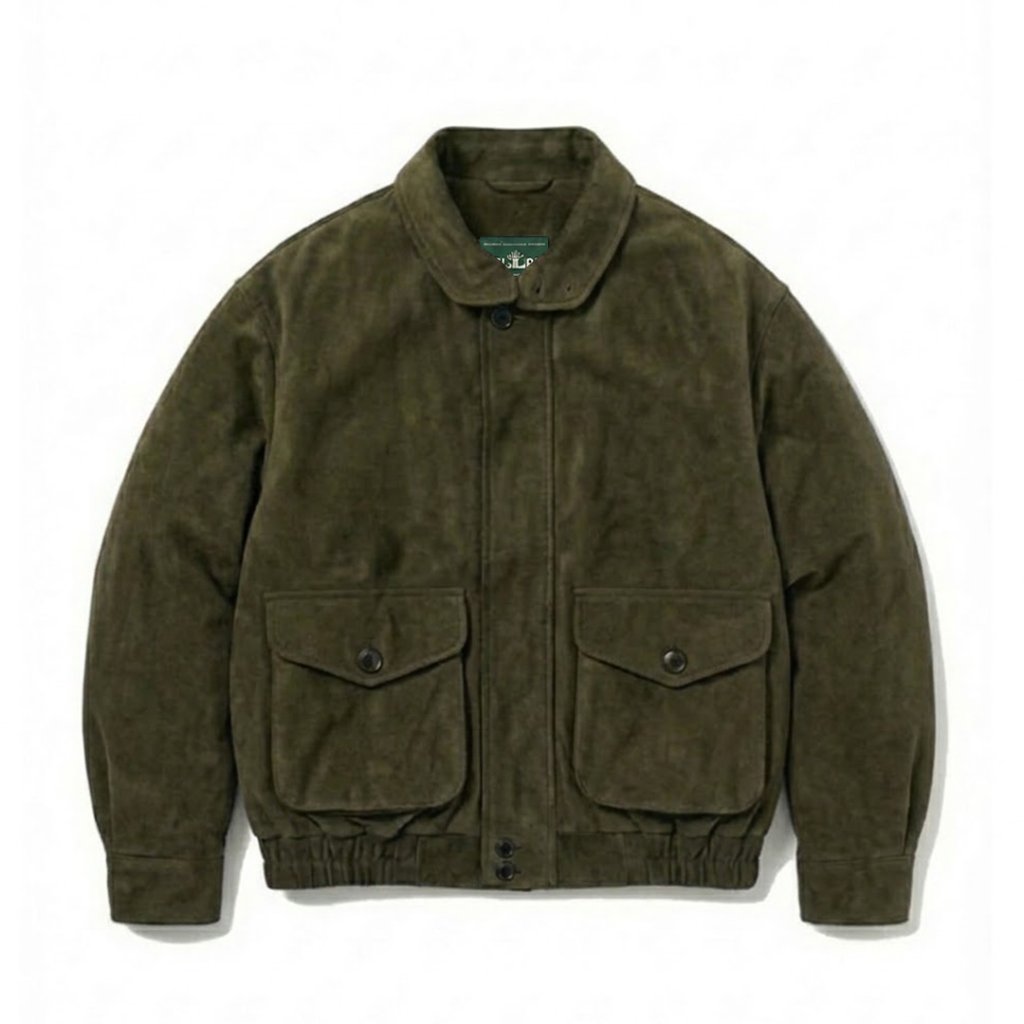 Harrowfell A-2 Flight Jacket Army Suede