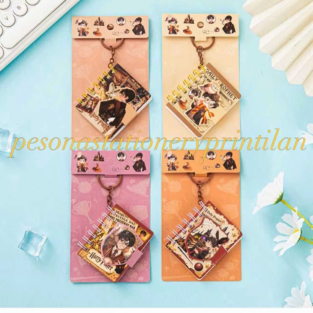 GANTUNGAN HARRY POTTER MINI NOTEBOOK HARRY POTTER HARRY POTTER KEYCHAIN HARRY POTTER