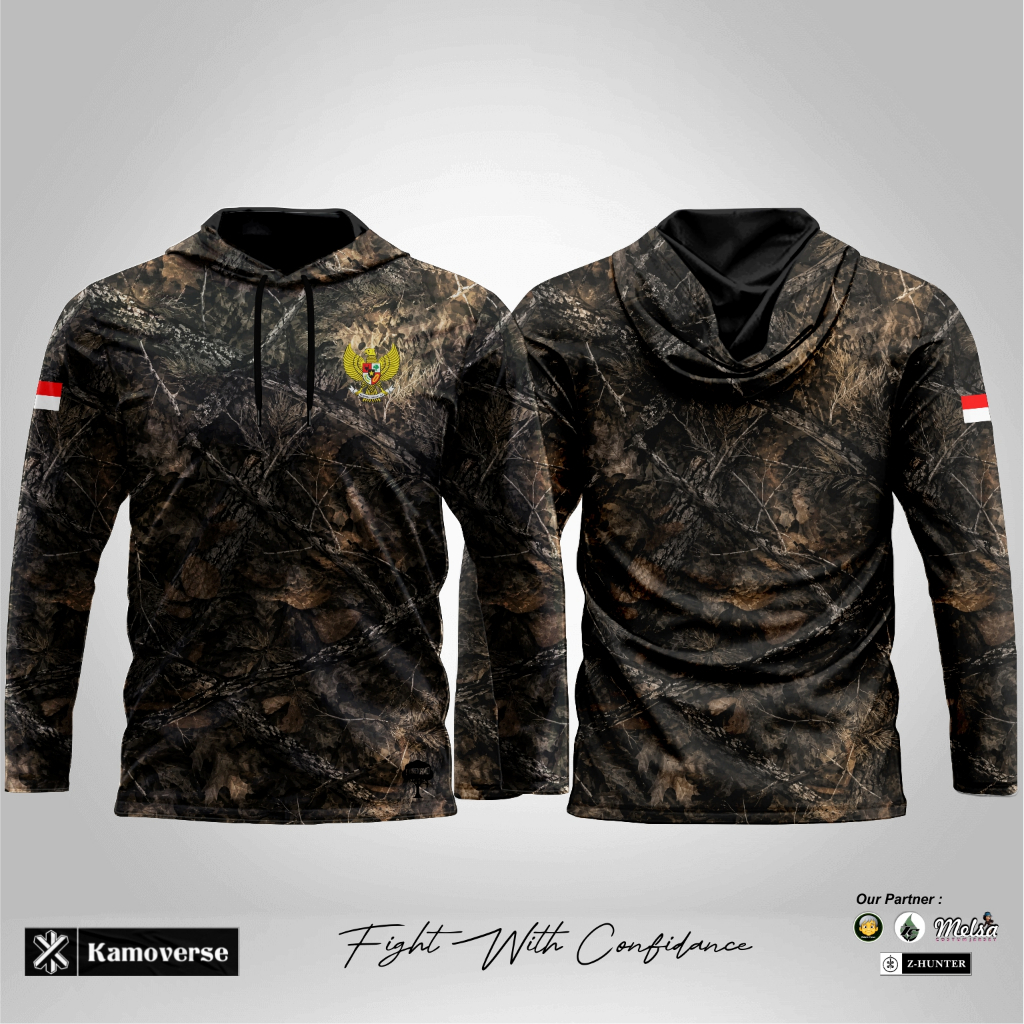 KAMMOVESE PUREKAMO CAMO SHIRT สําหรับกันน้ําและตกปลาสามารถปรับแต่งได้