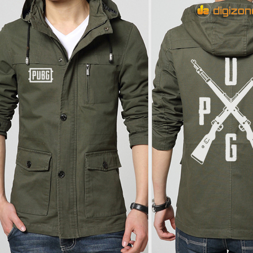 PUBG KAR98 Army JGZ PUBG 05 เสื้อแจ็คเก็ตมีฮู้ด