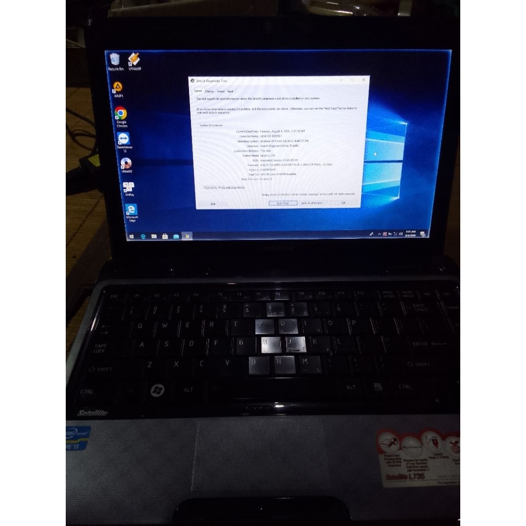เมนบอร์ด Toshiba L735 + Intel Core I3-2350