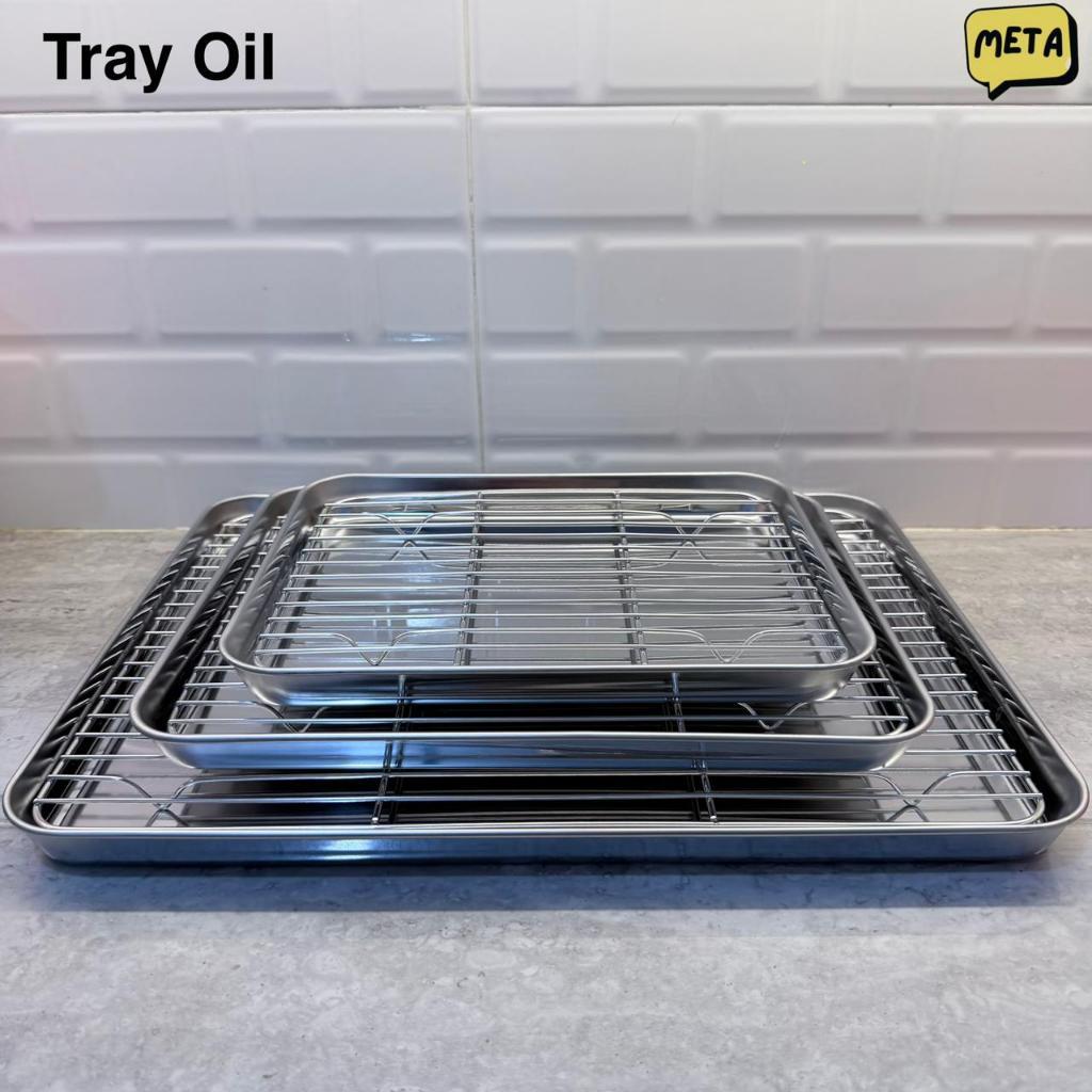 น้ํามันสแตนเลส TRAY / BAKING TRAY + BAKING RACK / FRYING TRAY / COOLING RACK