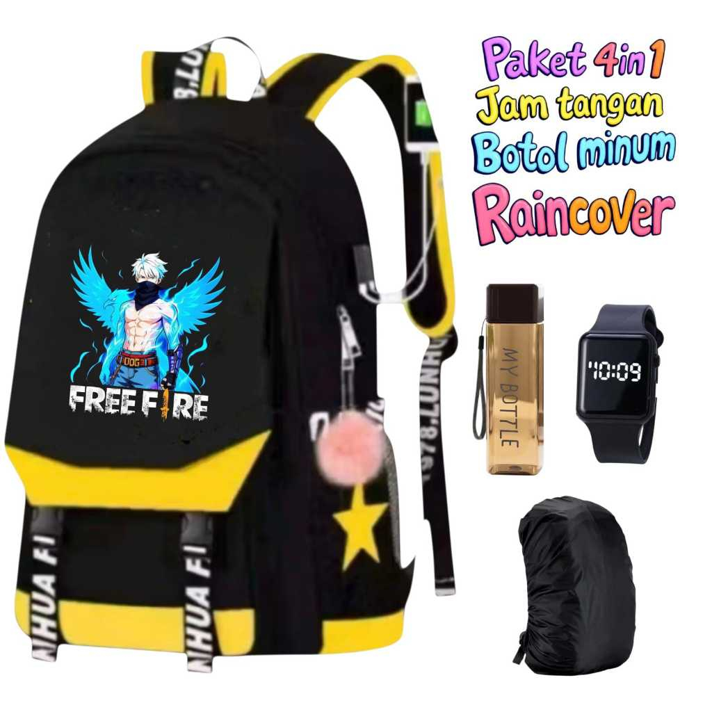 กระเป๋าเป้ UNISEX ELEMENTARY SCHOOL รุ่น FREEFIRE ออกแบบทันสมัย สวมใส่สบาย