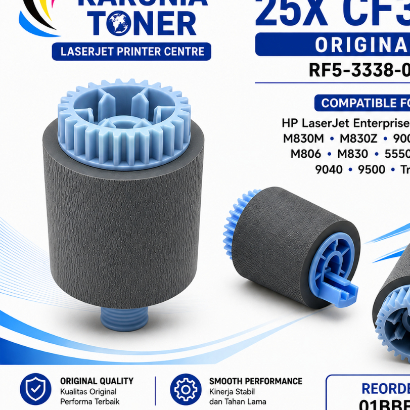 Pickup Roller RF5-3338-000 ถาด 2 สําหรับ HP LaserJet M830M M830Z M806 M830 9000, 9050, 9040, 9500, 5