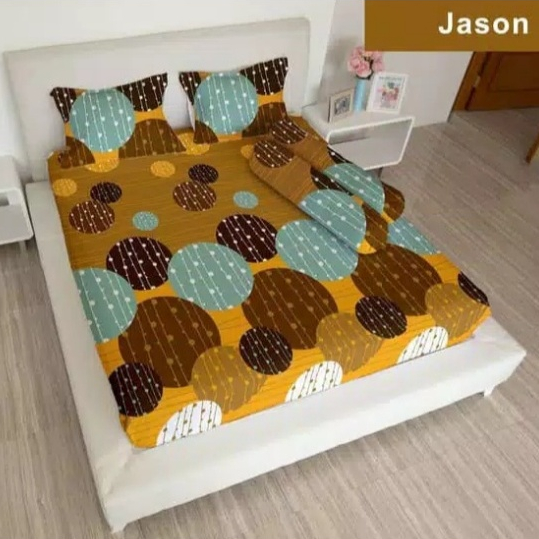 ผ้าปูที่นอน Lady Rose Queen B4 160x200 พร้อมหมอน 4 ใบ และหมอนข้าง 2 ใบ - Jason
