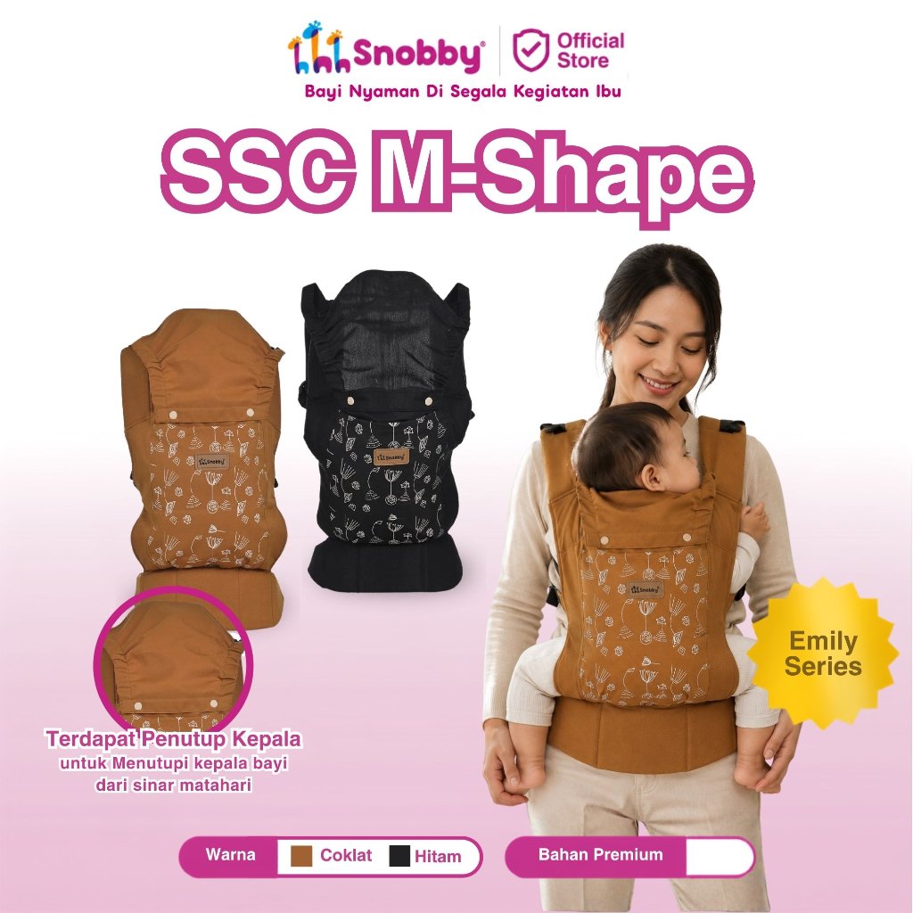 Snobby Baby Carrier Backpack M-Shape Emily Shape SBG7841
