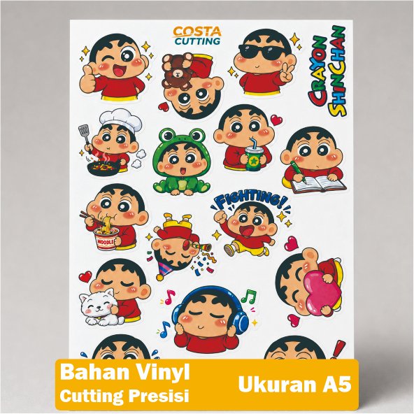 สติ๊กเกอร์ SHINCHAN CHARACTER | CRAYON SHINCHAN | ตัดแล้วพร้อมติด