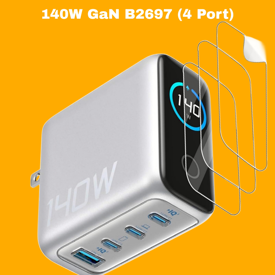 ตัวป้องกันหน้าจอสําหรับ Anker Zolo 140W GaN B2697 (4 พอร์ต) + เชือก