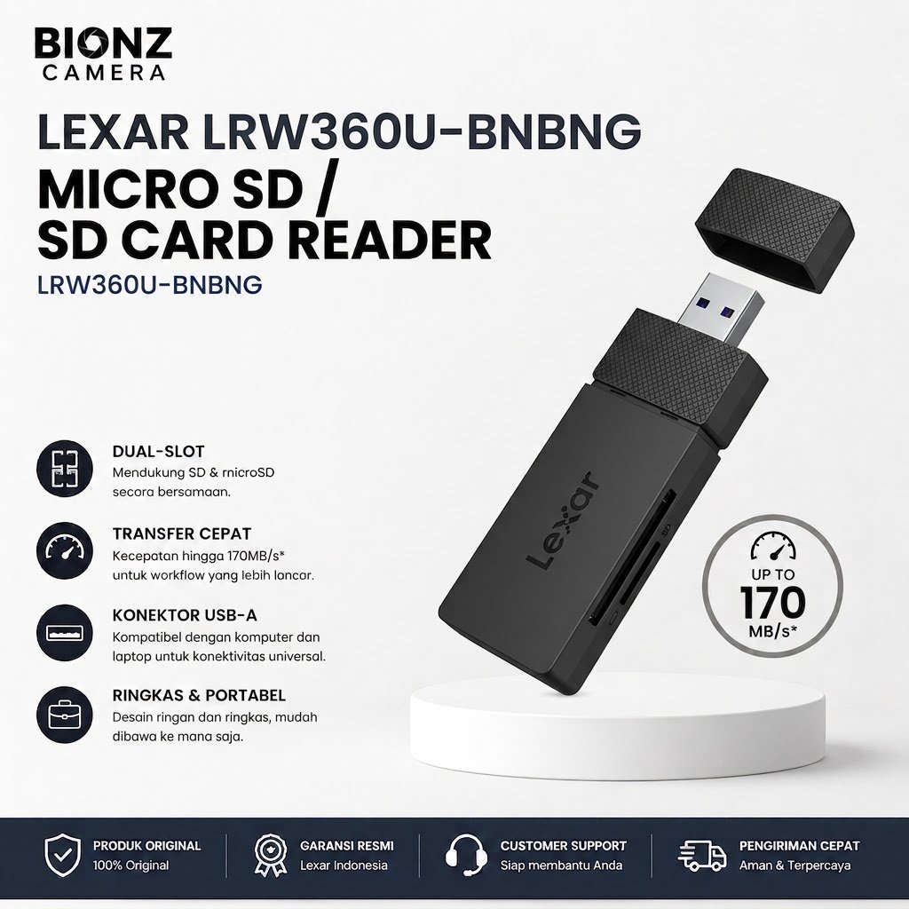 LEXAR LRW360U-BNBNG MICRO SD / SD CARD READER / LRW360U-BNBNG MICRO SD / SD CARD READER