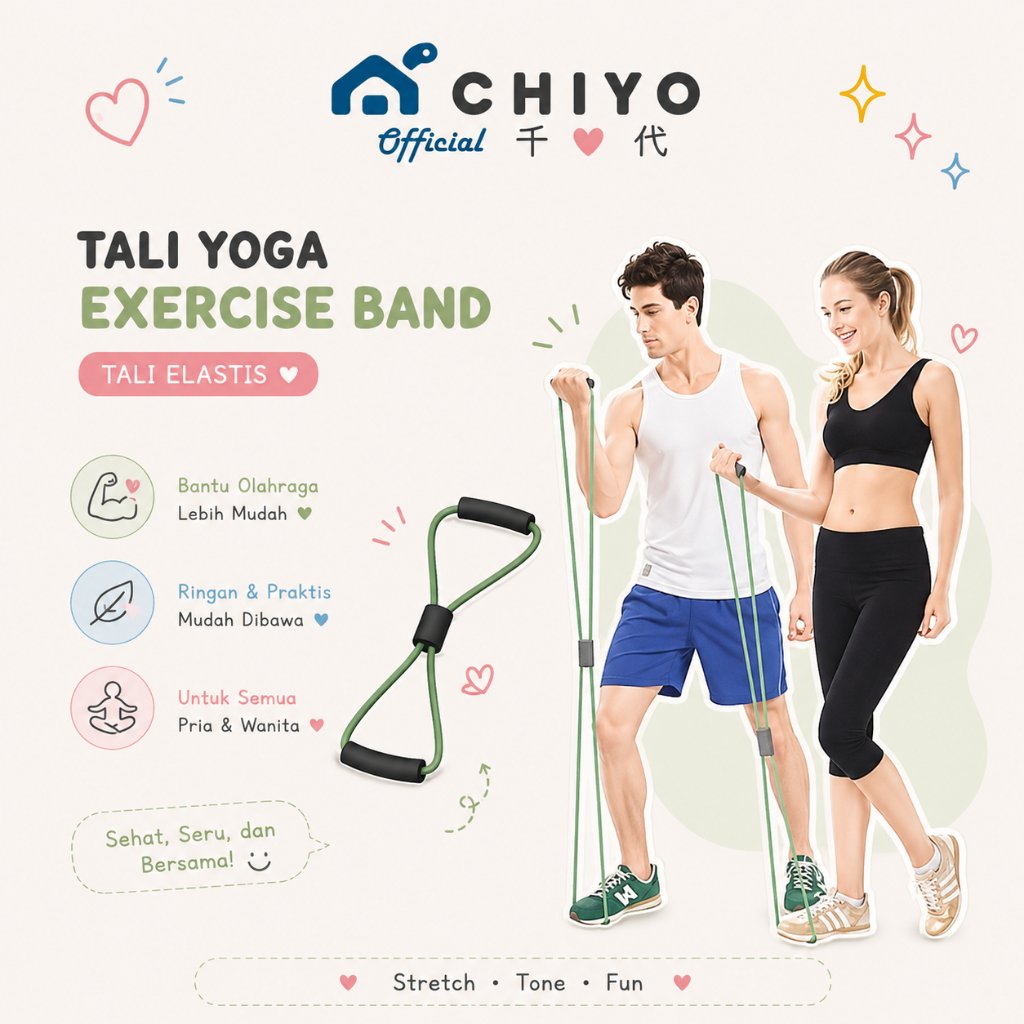 ยาง YOGA STRAP EXERCISE BAND ELASTIC YOGA STRAP GYM FITNESS