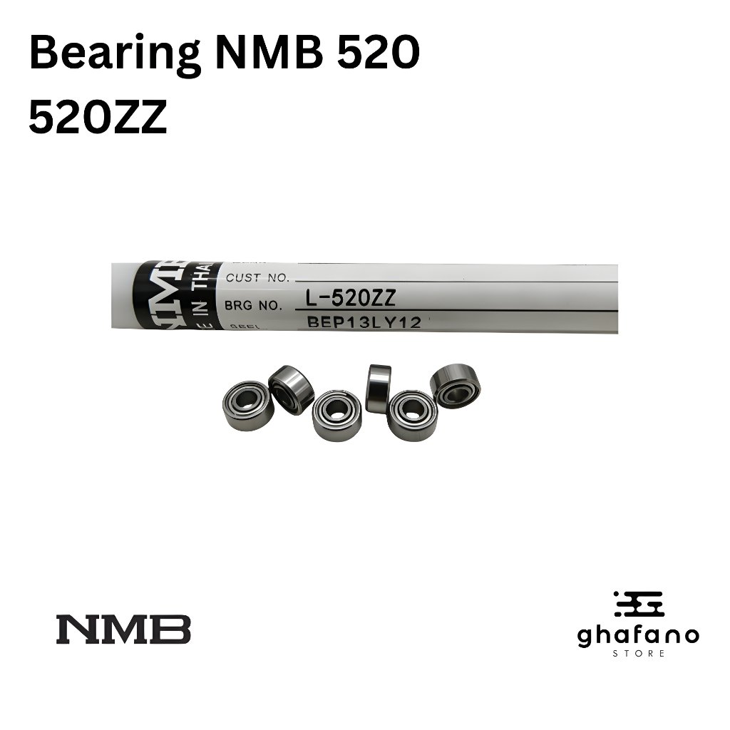 NMB Precision Ball Bearing 520ZZ Silver 2x5x2.5mm Mini 4WD / Bearing Roller & Counter Gear